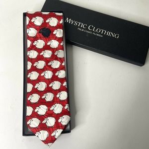 Mystic Clothing Black Sheep Tie Novelty Funny